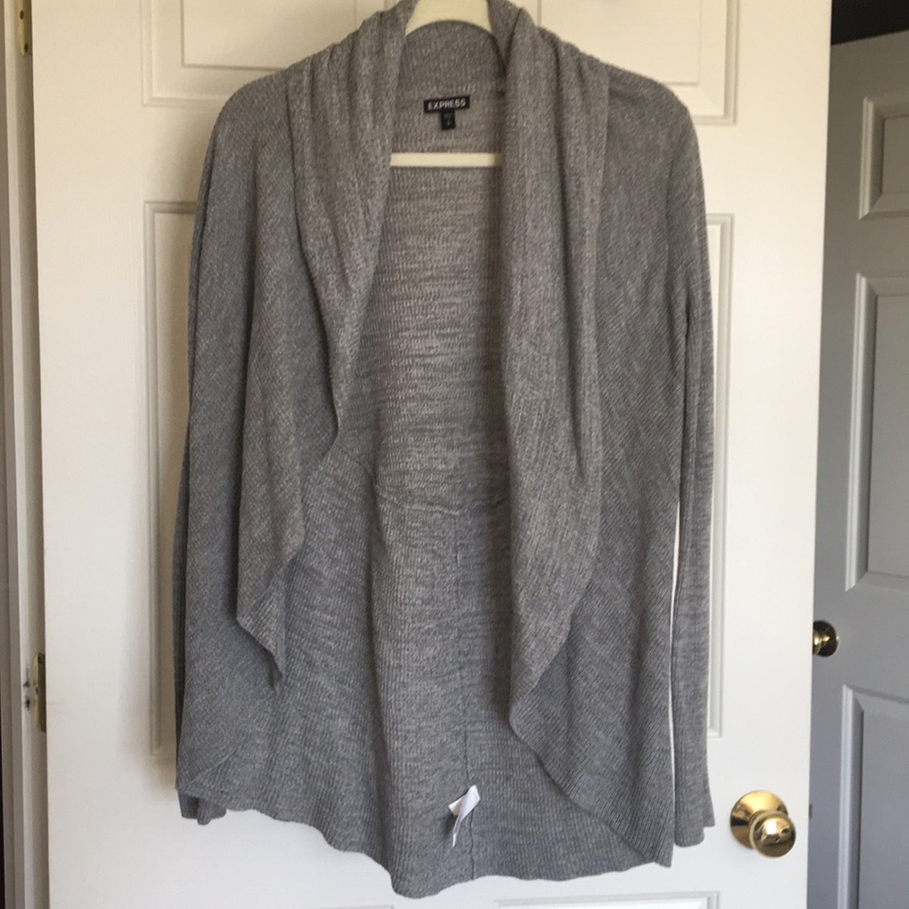 Express women’s open drape front cardigan